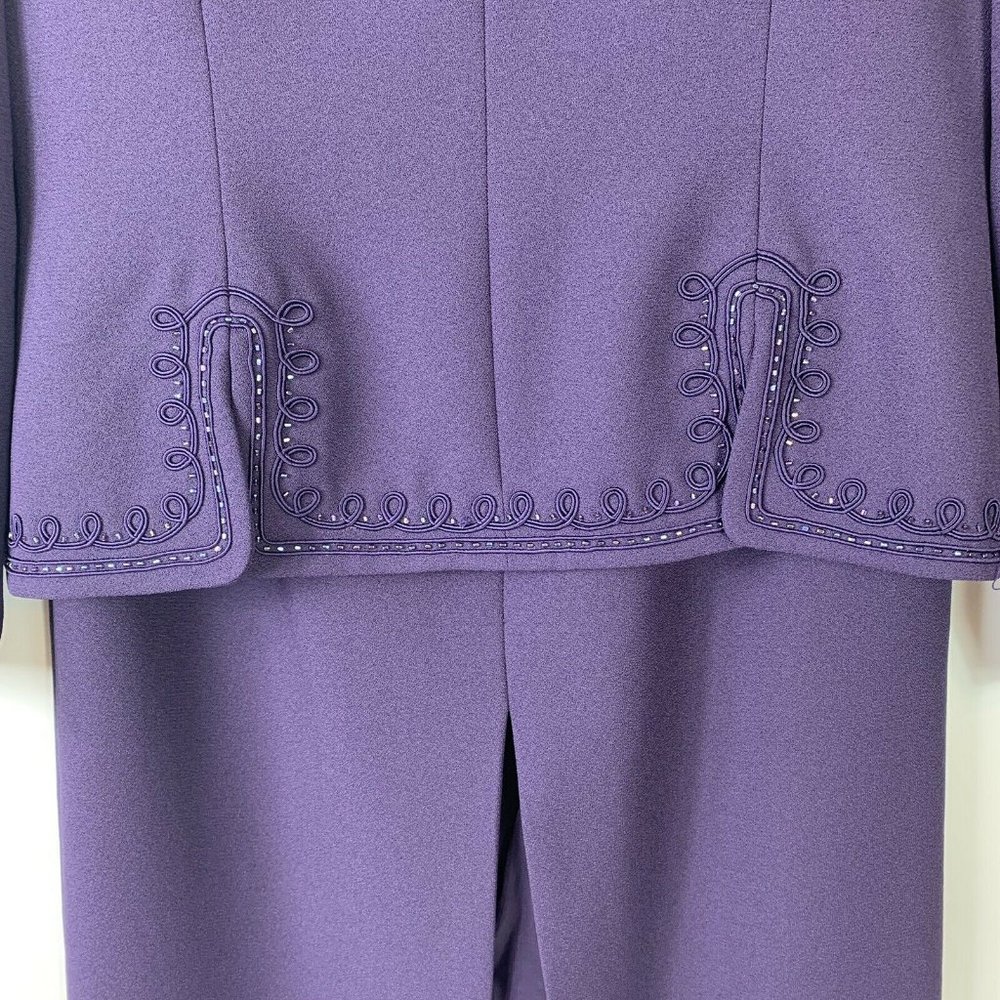 Adrianna Papell 2-PC Blazer Skirt Suit Wm Sz 10 - Picture 2 of 8